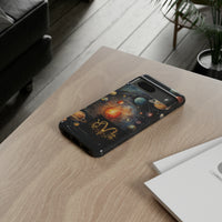 Mystical Galaxy & Aries Zodiac Cell Phone Tough Case