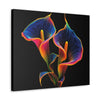 Calla Lillies in Baroque Neon Canvas Gallery Wraps