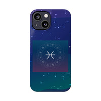 Pisces Zodiac Symbol Birth Sign Slim Phone Case