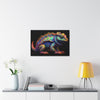 Lizard in Baroque Neon on Canvas Gallery Wraps