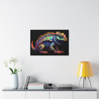 Lizard in Baroque Neon on Canvas Gallery Wraps