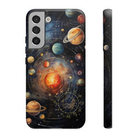 Mystical Galaxy & Capricorn Zodiac Cell Phone Tough Case