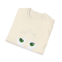 Cat Face in Paisley Unisex Soft Style T-Shirt