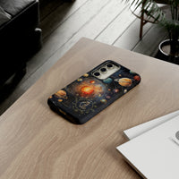 Mystical Galaxy & Aquarius Zodiac Cell Phone Tough Case