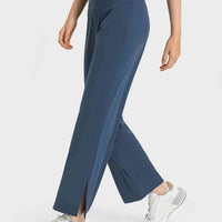 Slit Sport Pants with Pockets