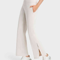 Slit Sport Pants with Pockets