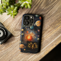 Mystical Galaxy & Aries Zodiac Cell Phone Tough Case