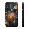 Mystical Galaxy & Leo Zodiac Cell Phone Tough Case