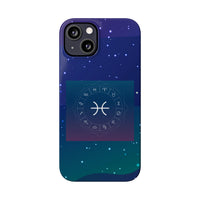 Pisces Zodiac Symbol Birth Sign Slim Phone Case