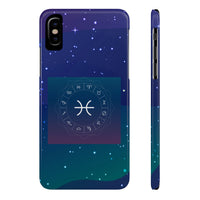 Pisces Zodiac Symbol Birth Sign Slim Phone Case