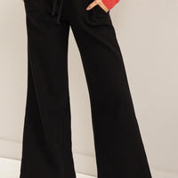 The Feelin Cute Mid-Rise Drawstring Wide Leg Pants