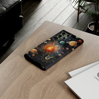 Mystical Galaxy & Taurus Zodiac Cell Phone Tough Case