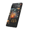 Mystical Galaxy & Aries Zodiac Cell Phone Tough Case