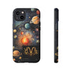 Mystical Galaxy & Aquarius Zodiac Cell Phone Tough Case