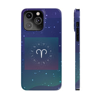 Aries Zodiac Symbol Birth Sign Slim Phone Case