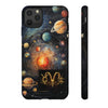 Mystical Galaxy & Aries Zodiac Cell Phone Tough Case