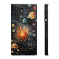 Mystical Galaxy & Capricorn Zodiac Cell Phone Tough Case