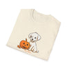 Halloween Puppy Treat Please Unisex Softstyle T-Shirt