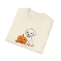 Halloween Puppy Treat Please Unisex Softstyle T-Shirt