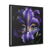 Purple Iris Flower and Blue Eye Iris Framed Canvas