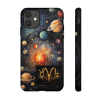 Mystical Galaxy & Aquarius Zodiac Cell Phone Tough Case