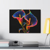 Calla Lillies in Baroque Neon Canvas Gallery Wraps