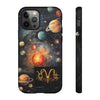 Mystical Galaxy & Aquarius Zodiac Cell Phone Tough Case