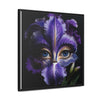 Purple Iris Flower and Blue Eye Iris Framed Canvas