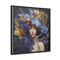 Wild Irises Framed Canvas