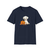 Halloween Puppy Treat Please Unisex Softstyle T-Shirt