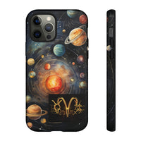 Mystical Galaxy & Aries Zodiac Cell Phone Tough Case