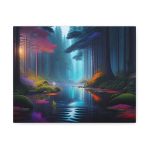 Serene Mystical Forest Canvas Gallery Wraps