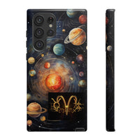 Mystical Galaxy & Aquarius Zodiac Cell Phone Tough Case