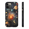 Mystical Galaxy & Virgo Zodiac Cell Phone Tough Case