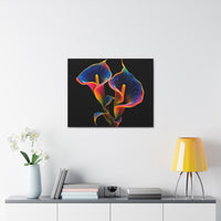 Calla Lillies in Baroque Neon Canvas Gallery Wraps