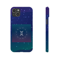 Gemini Zodiac Symbol Birth Sign Slim Phone Case