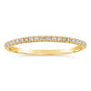 14K Yellow Gold Diamond-Set Wedding Band