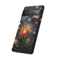 Mystical Galaxy & Leo Zodiac Cell Phone Tough Case