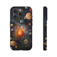 Mystical Galaxy & Leo Zodiac Cell Phone Tough Case