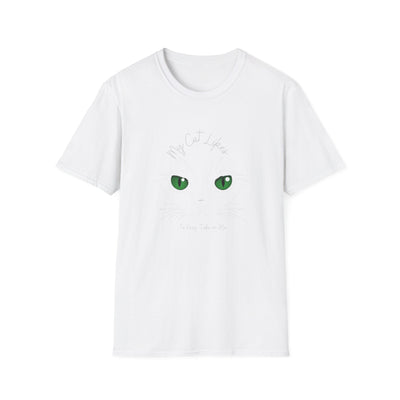 Cat Face in Paisley Unisex Soft Style T-Shirt