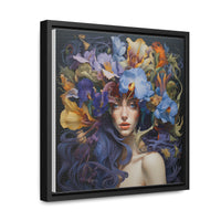 Wild Irises Framed Canvas