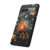 Mystical Galaxy & Aquarius Zodiac Cell Phone Tough Case