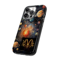 Mystical Galaxy & Aquarius Zodiac Cell Phone Tough Case