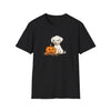 Halloween Puppy Treat Please Unisex Softstyle T-Shirt