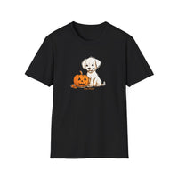 Halloween Puppy Treat Please Unisex Softstyle T-Shirt