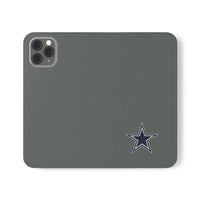 Dallas Football Flip Case, Football Wallet Case, Dallas Cowboys Folio, iPhone, Samsung