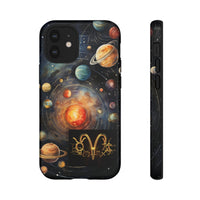 Mystical Galaxy & Aries Zodiac Cell Phone Tough Case