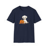 Halloween Puppy Treat Please Unisex Softstyle T-Shirt