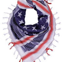 Stars and Stripes US Flag Shemagh Tactical Desert Keffiyeh Scarf