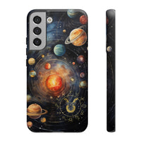 Mystical Galaxy & Taurus Zodiac Cell Phone Tough Case